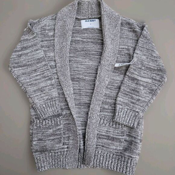 Old Navy Open Front Grey Marled Cardigan Toddler Girl Size 3T New with Tags- S9 - Picture 2 of 5
